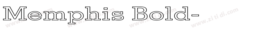 Memphis Bold字体转换